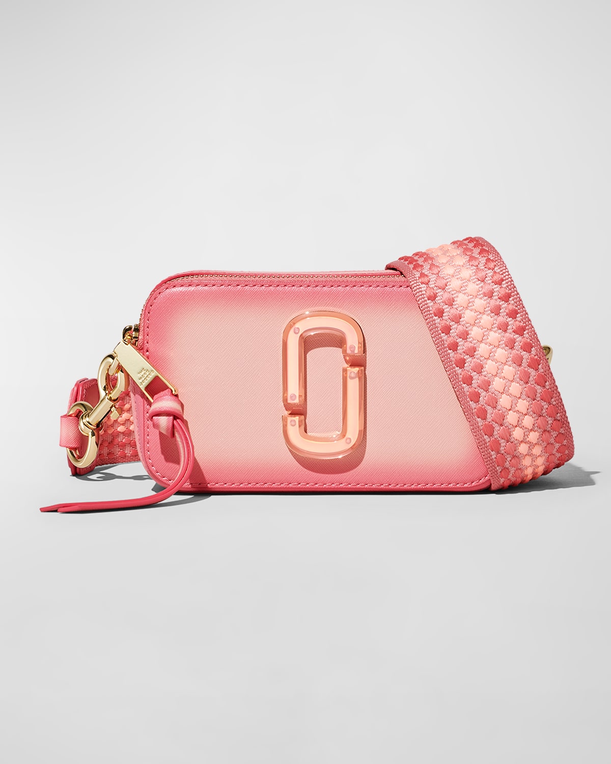 Marc Jacobs Snapshot Ombre Leather Camera Crossbody Bag In Fluoro