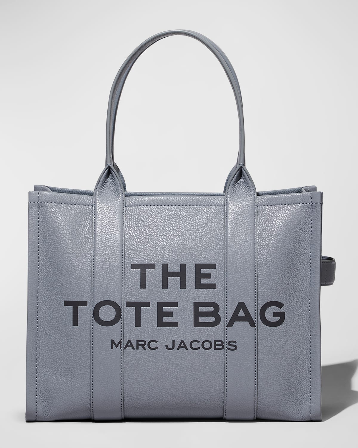 Marc Jacobs The Leather Large Tote Bag In Wolf Grey
