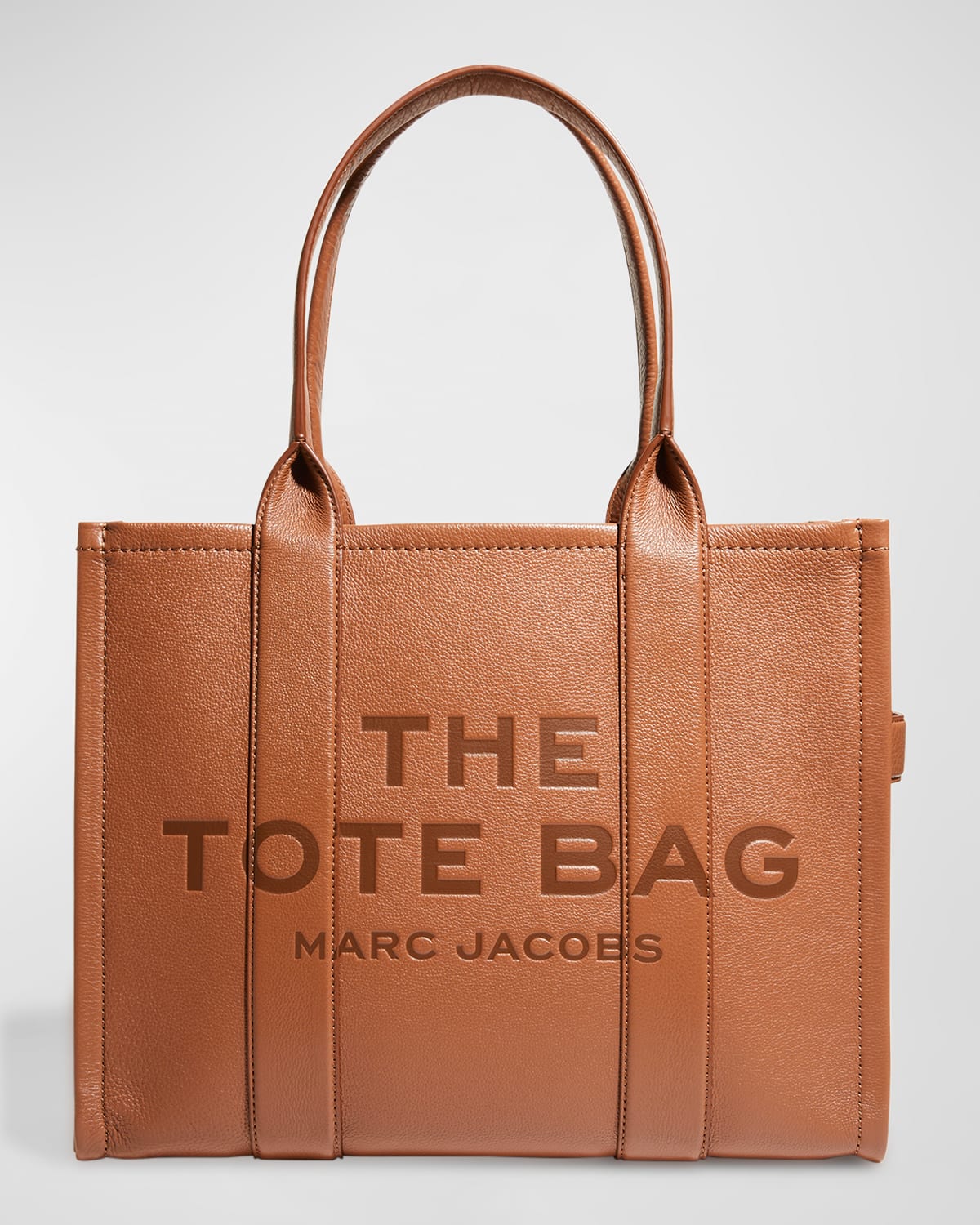 The Marc Jacobs The Leather Large Tote Bag In Argan Oil