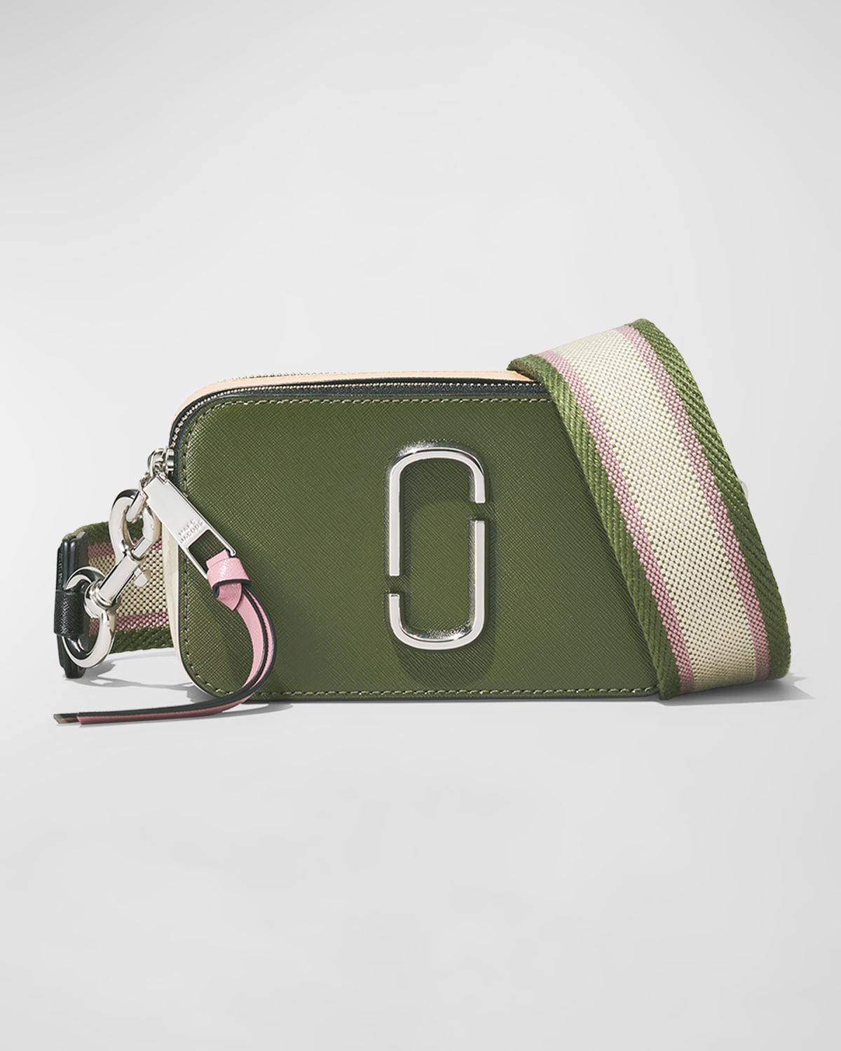 Marc Jacobs Snapchot Colorblock Camera Crossbody Bag In Bronze Green Mult