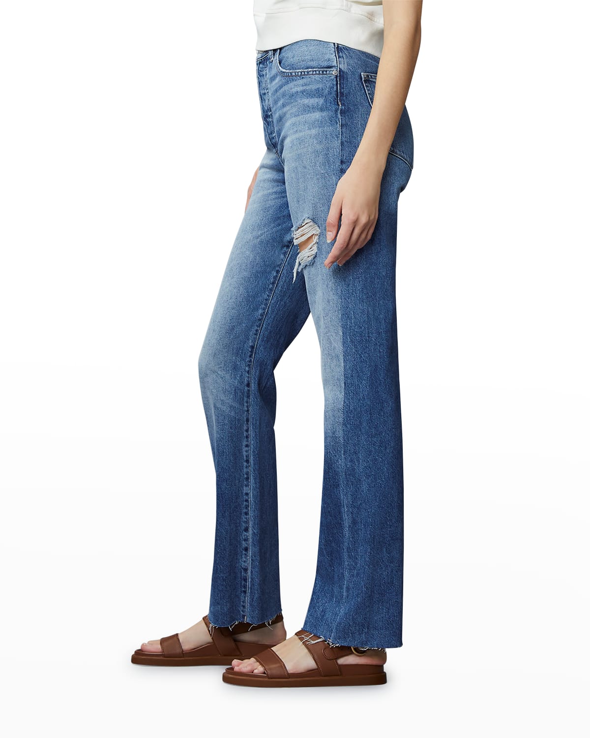 DL Premium Denim Emilie Ultra High-Rise Vintage Straight-Leg Jeans