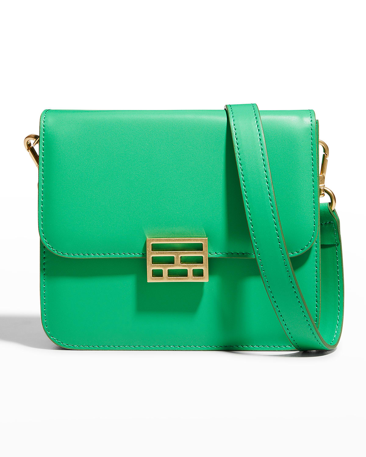 Frame Le Signature Mini Crossbody Bag In Grass Green ModeSens