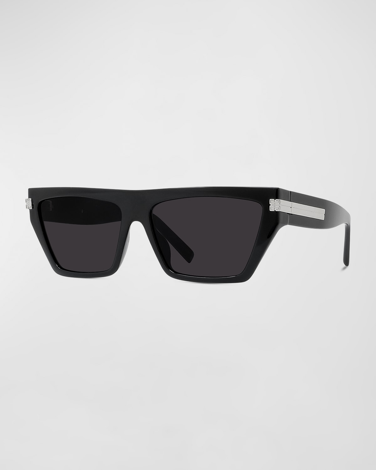 GIVENCHY MEN'S 4G FLAT-TOP RECTANGLE SUNGLASSES