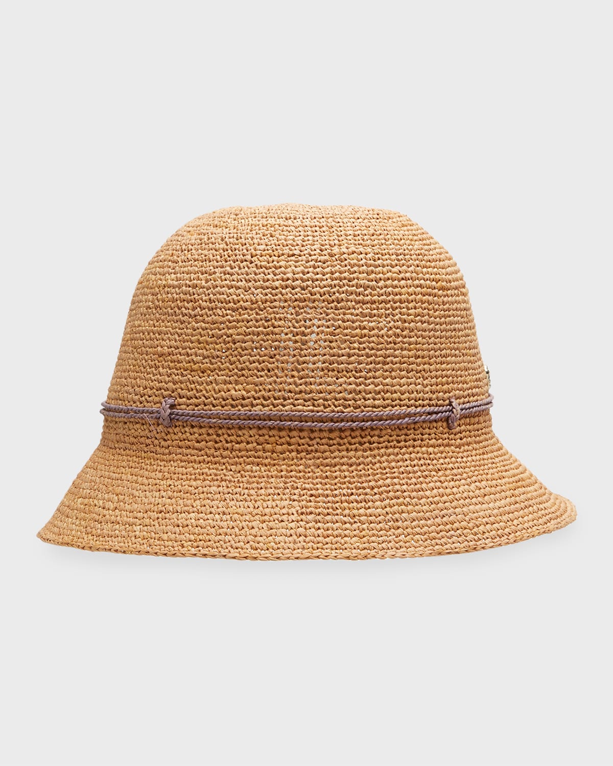 Helen Kaminski Rosie Packable Raffia Bucket Hat In Natural Jacaranda