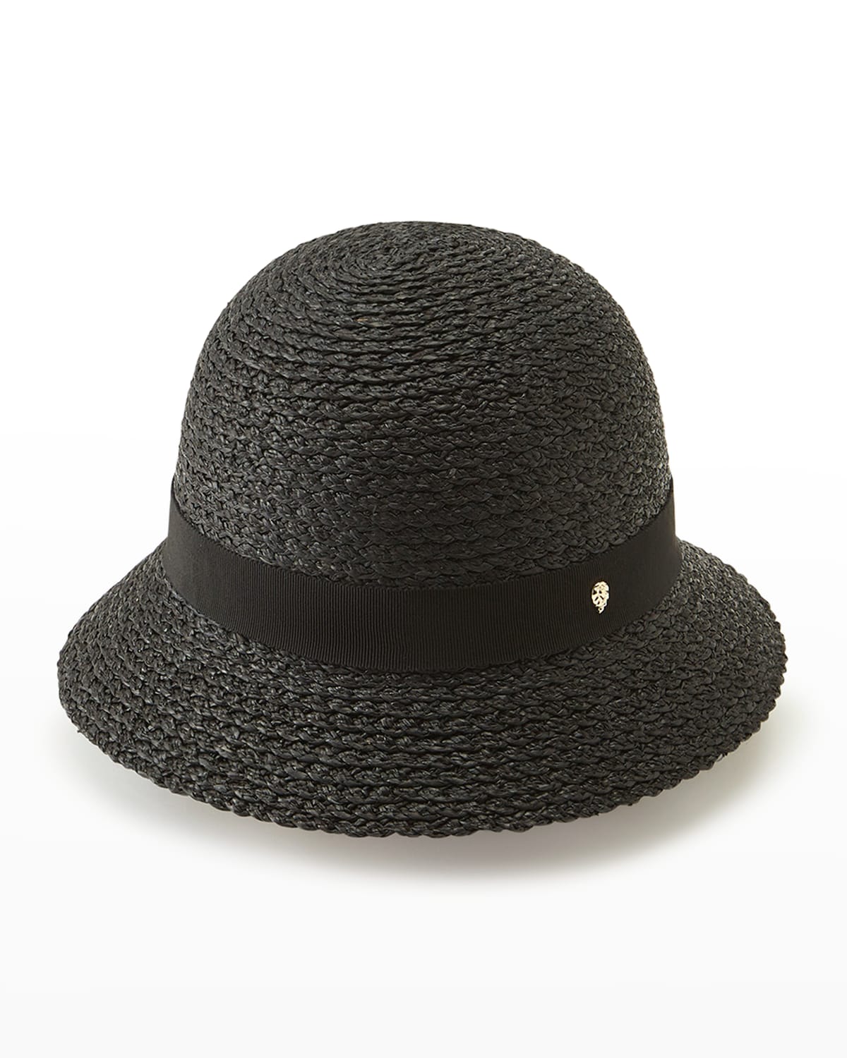 Helen Kaminski Provence 12 Packable Raffia Hat In Charcoal Black