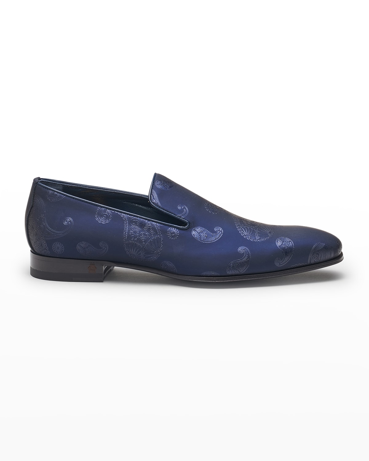 di Bianco Men's Solomeo Paisley Leather Loafers