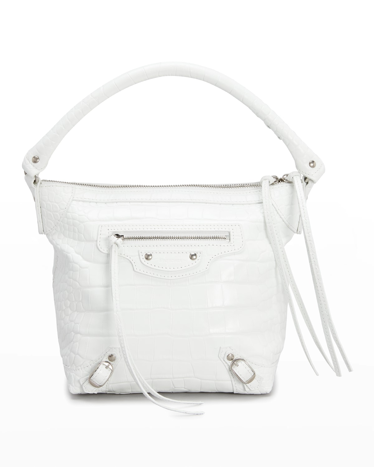 balenciaga bag white croc