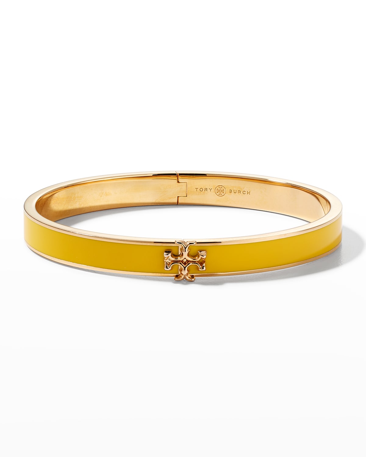 Tory Burch Women's Kira Silvertone & Enamel Logo Bracelet In Tory Gold Goldfi
