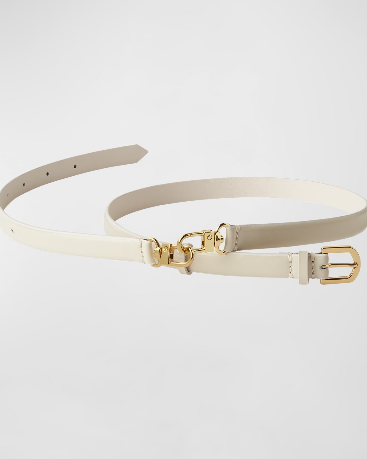 TOTÊME DOUBLE-CLASP LEATHER BELT