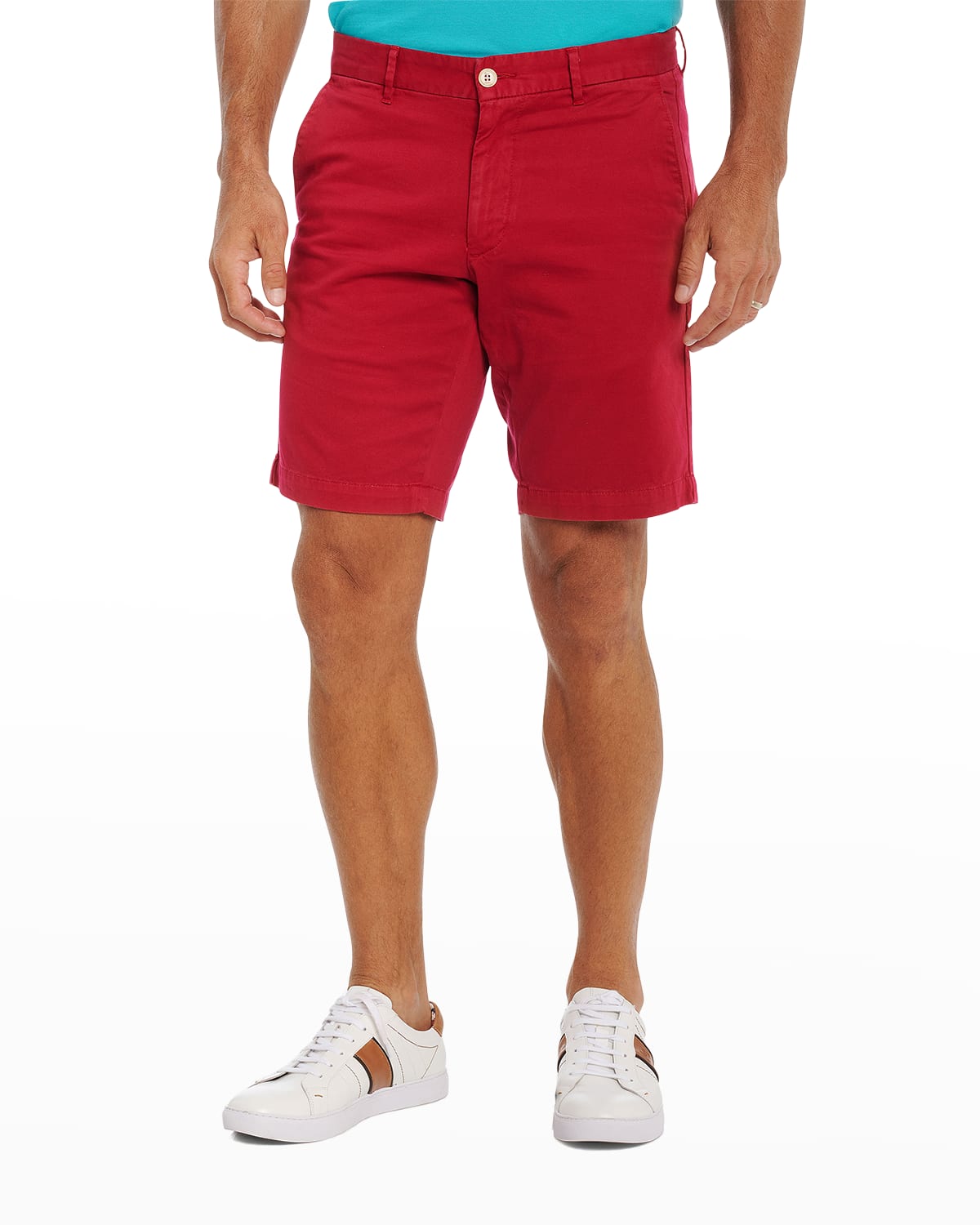 Shop Robert Graham Men's Belgrade Fashion Cotton-stretch Shorts In Red