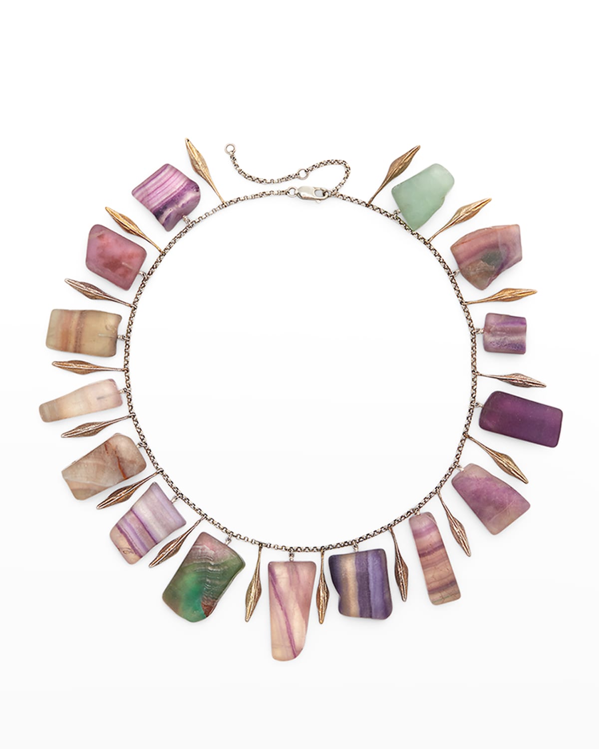 POLO RALPH LAUREN AMETRINE STONE SINGLE STRAND NECKLACE 