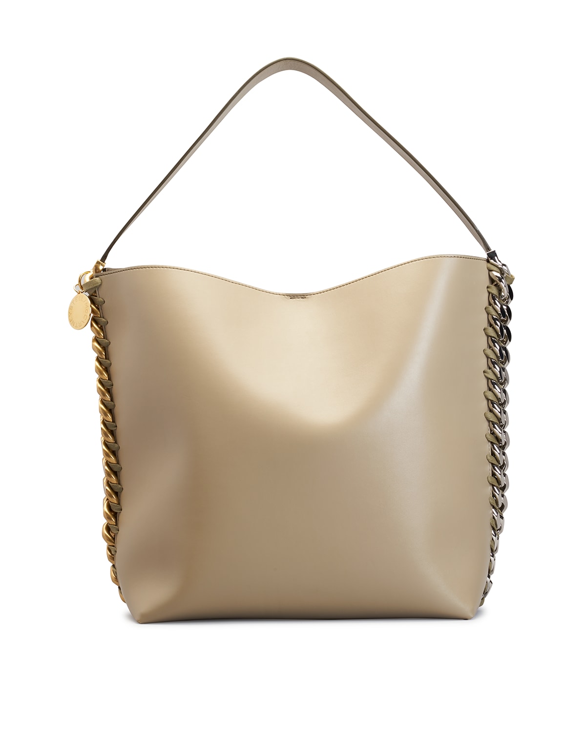 Stella Mccartney Frayme Shoulder Tote Bag In Bamboo