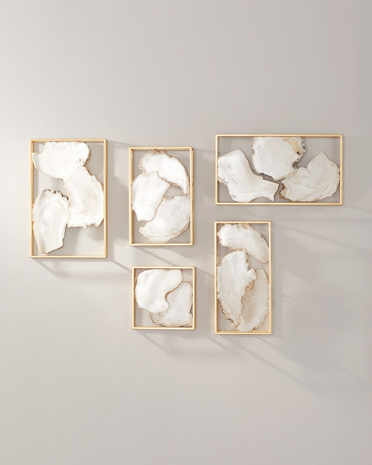 JANICE MINOR FOSSILIZED STONE ABSTRACT WALL DECOR 