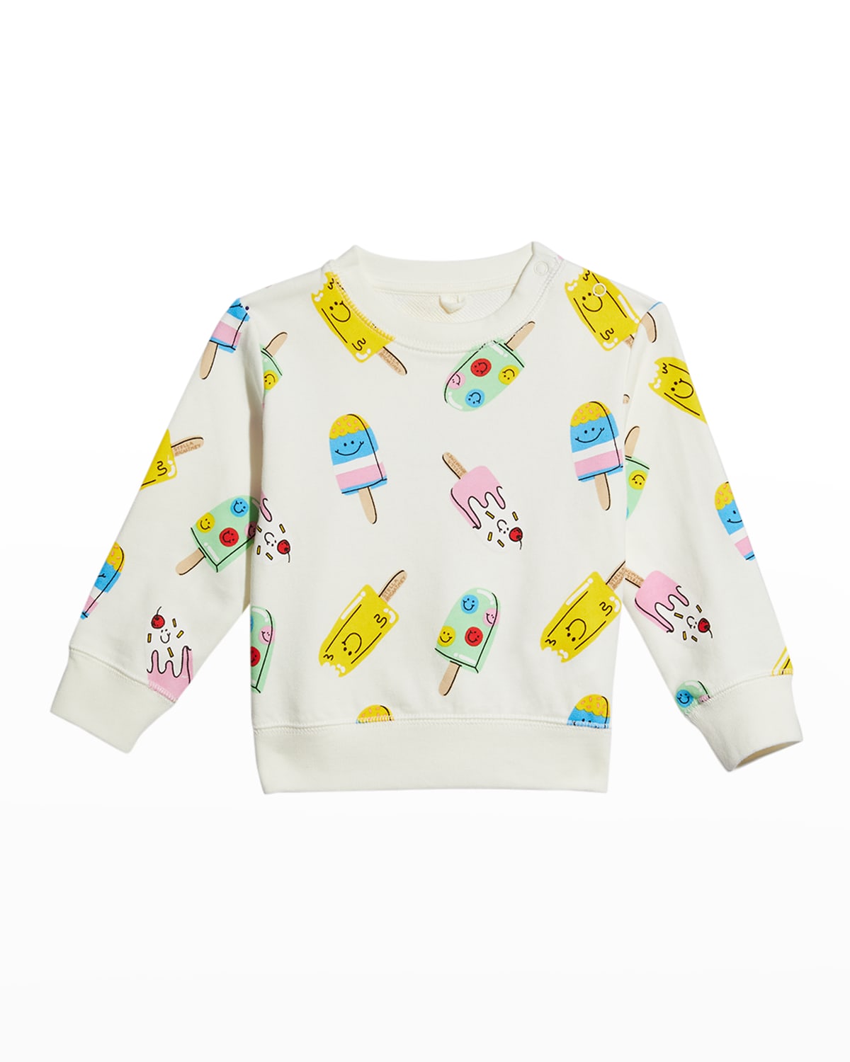 Girl's Popsicle Graphic Fleece Sweater, Size 12-36M