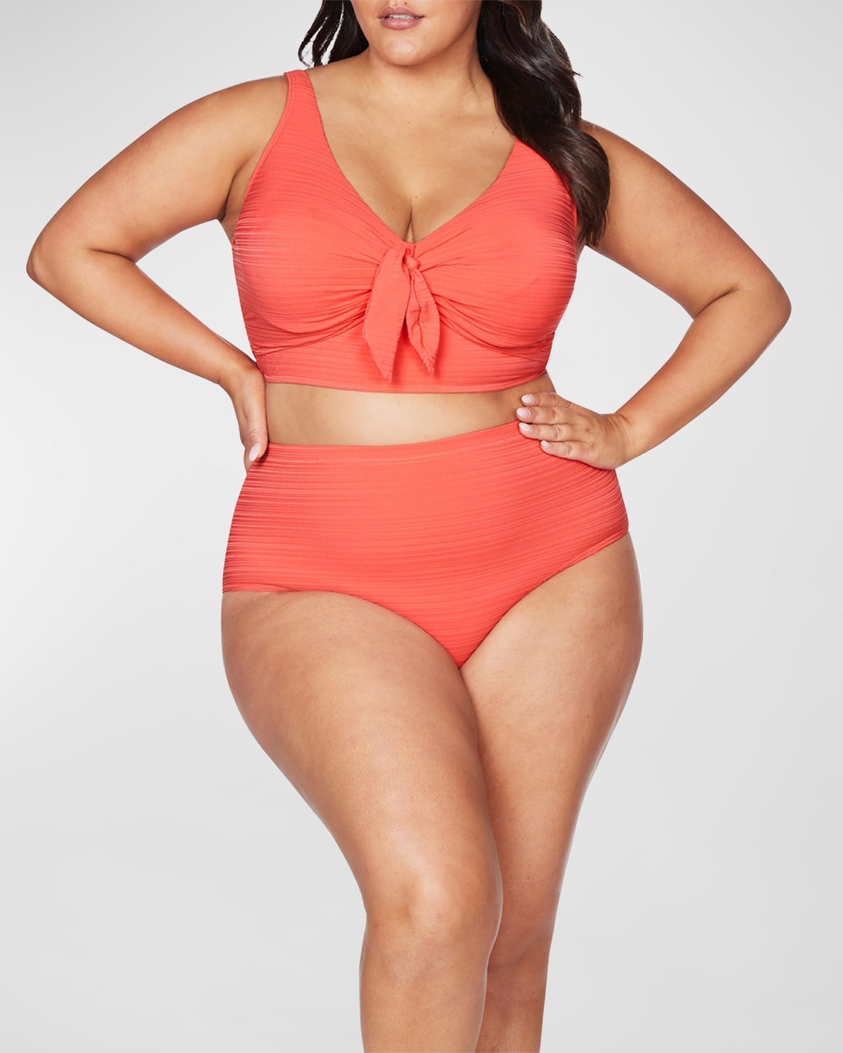 Shop Artesands Cezanne Bikini Top (d-e Cup) In Coral