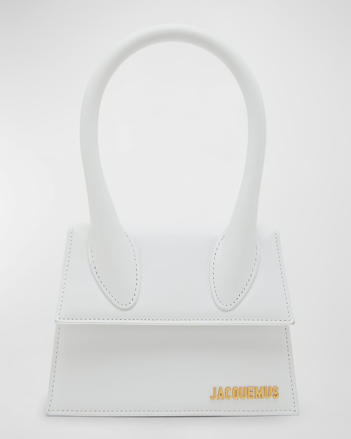 Shop Jacquemus Le Chiquito Moyen Top-handle Bag In White