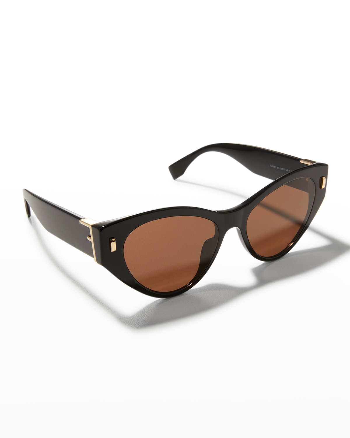 Brown FF-monogram cat-eye acetate sunglasses