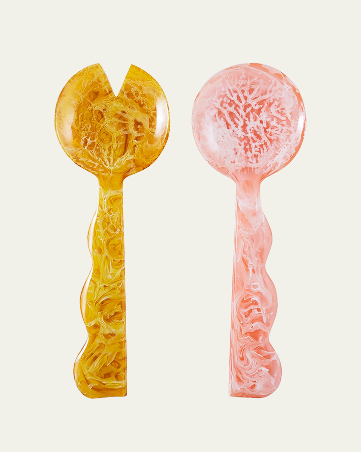 Jonathan Adler Mustique Ripple Salad Serving Set