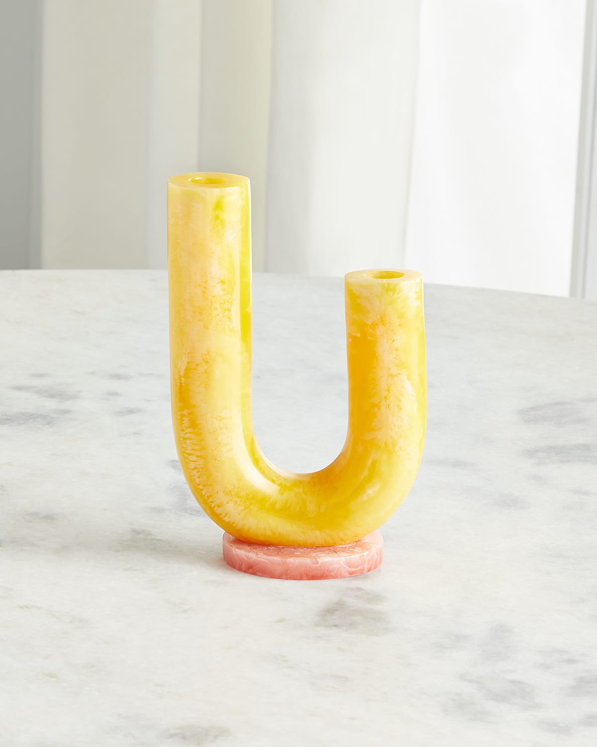 JONATHAN ADLER MUSTIQUE DOUBLE TUBE VASE