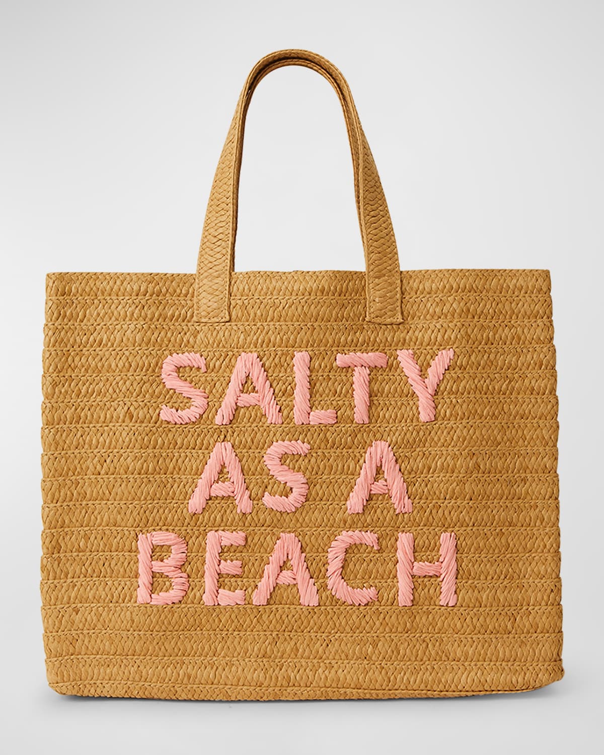 Salty as a Beach Straw Tote Bag