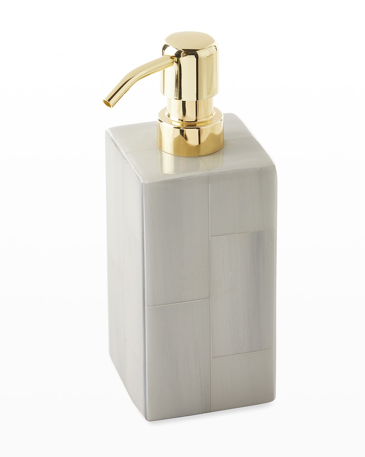 Pigeon & Poodle Arles Soap Pump In Light Gray Faux H