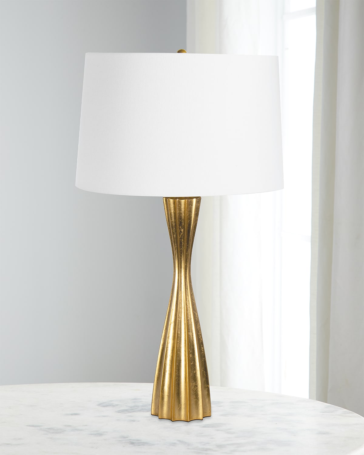 REGINA ANDREW NAOMI RESIN TABLE LAMP, GOLD LEAF