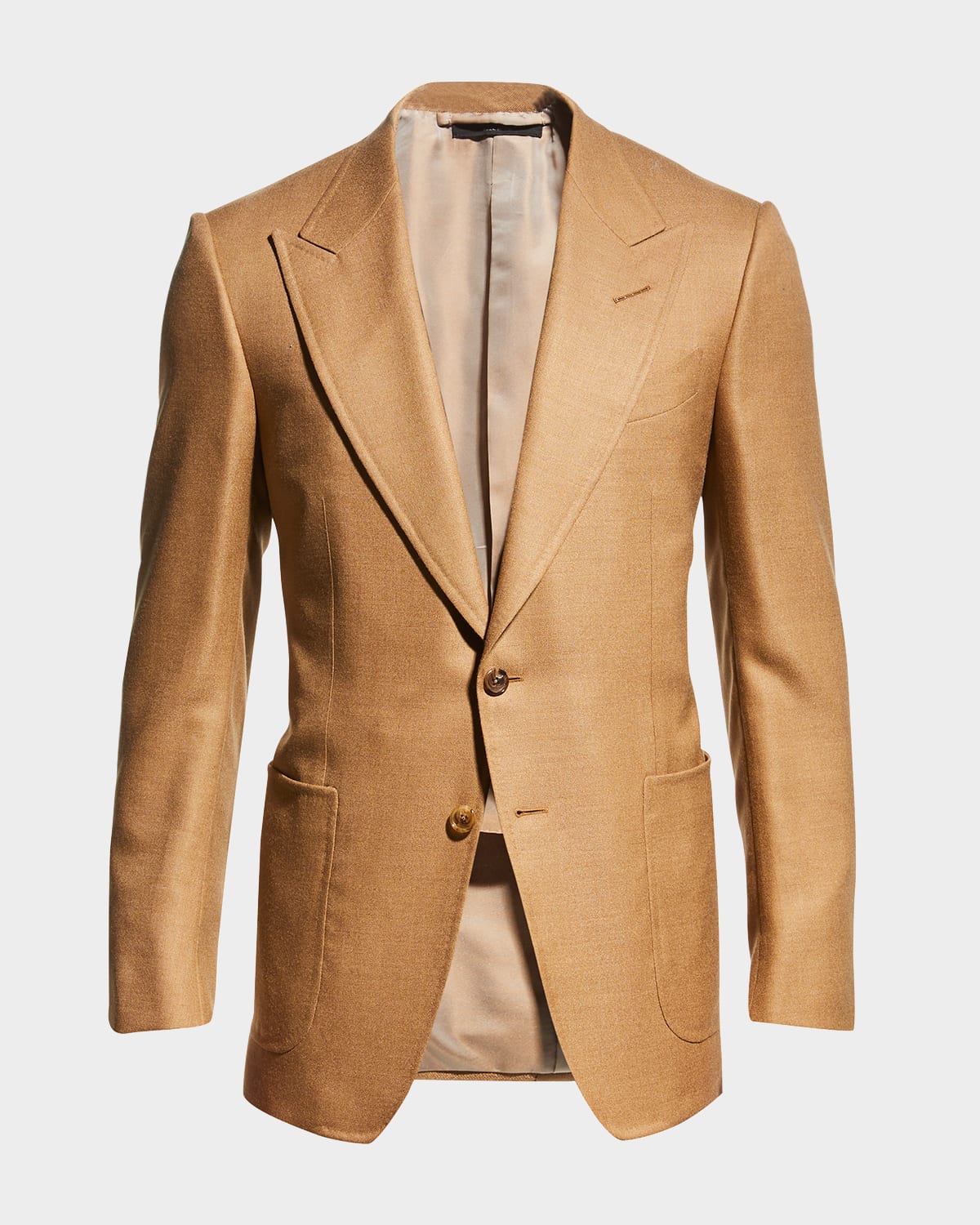 Tom Ford Men's Shelton Hopsack Sport Jacket In Dk Bge Sld | ModeSens