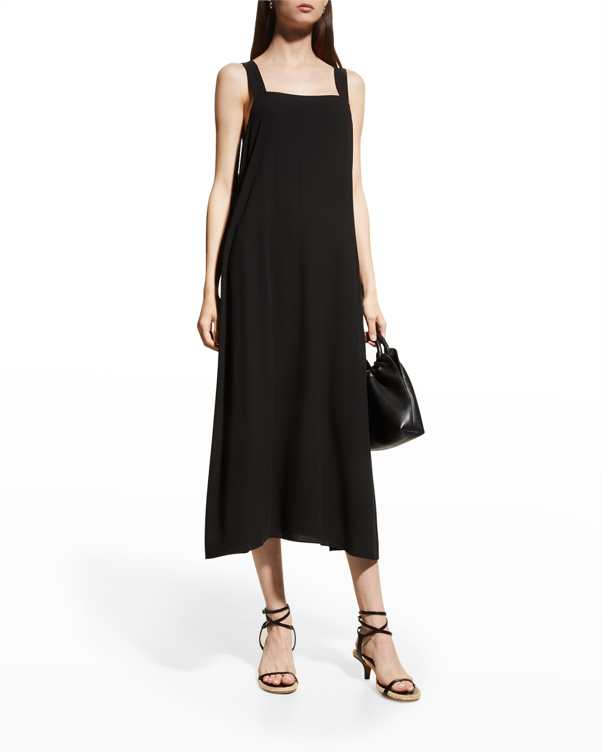 Eileen fisher square neck shift dress sales