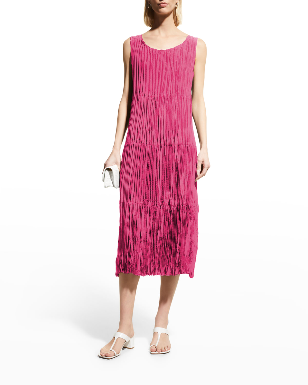 strapless open back dress Washed Organic Linen Delave Dress – Eileen Fisher Renew main image 0