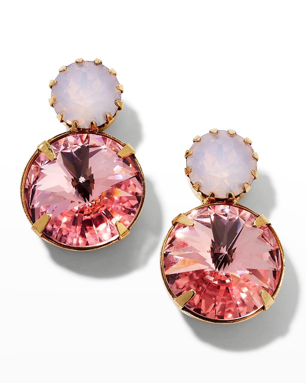 Jennifer Behr Myrla Earrings In Rose Opal