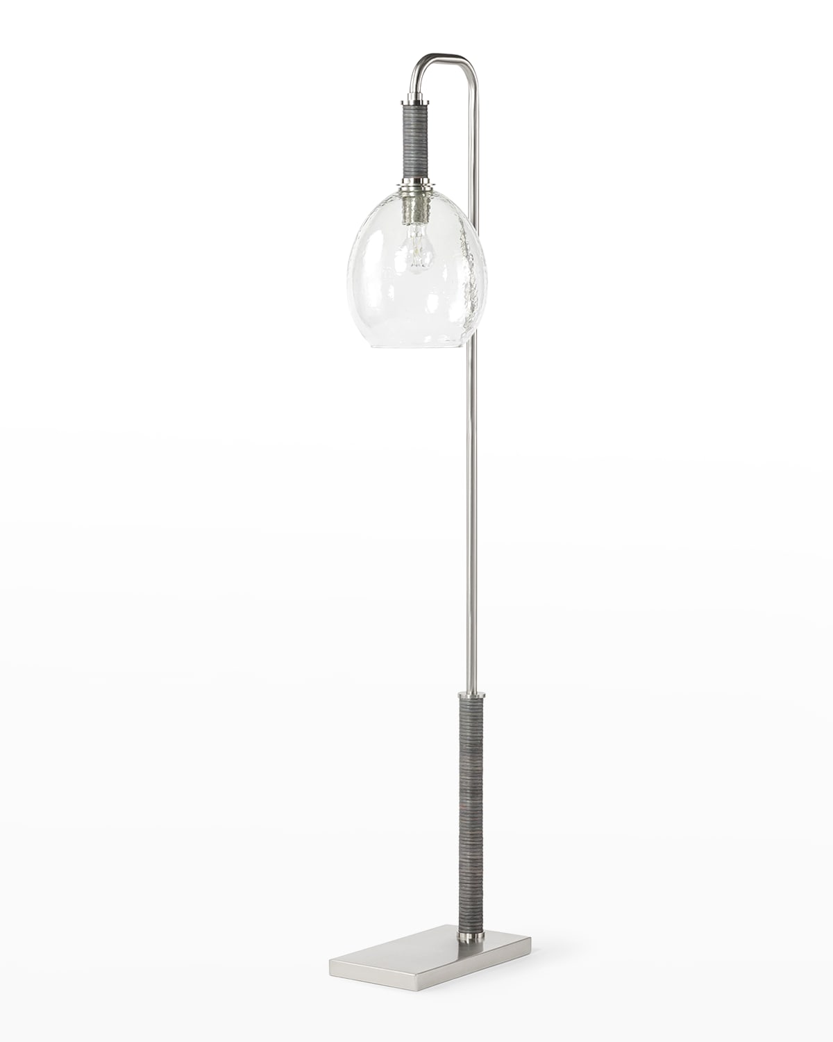Shop Palecek Bronson Pewter Floor Lamp