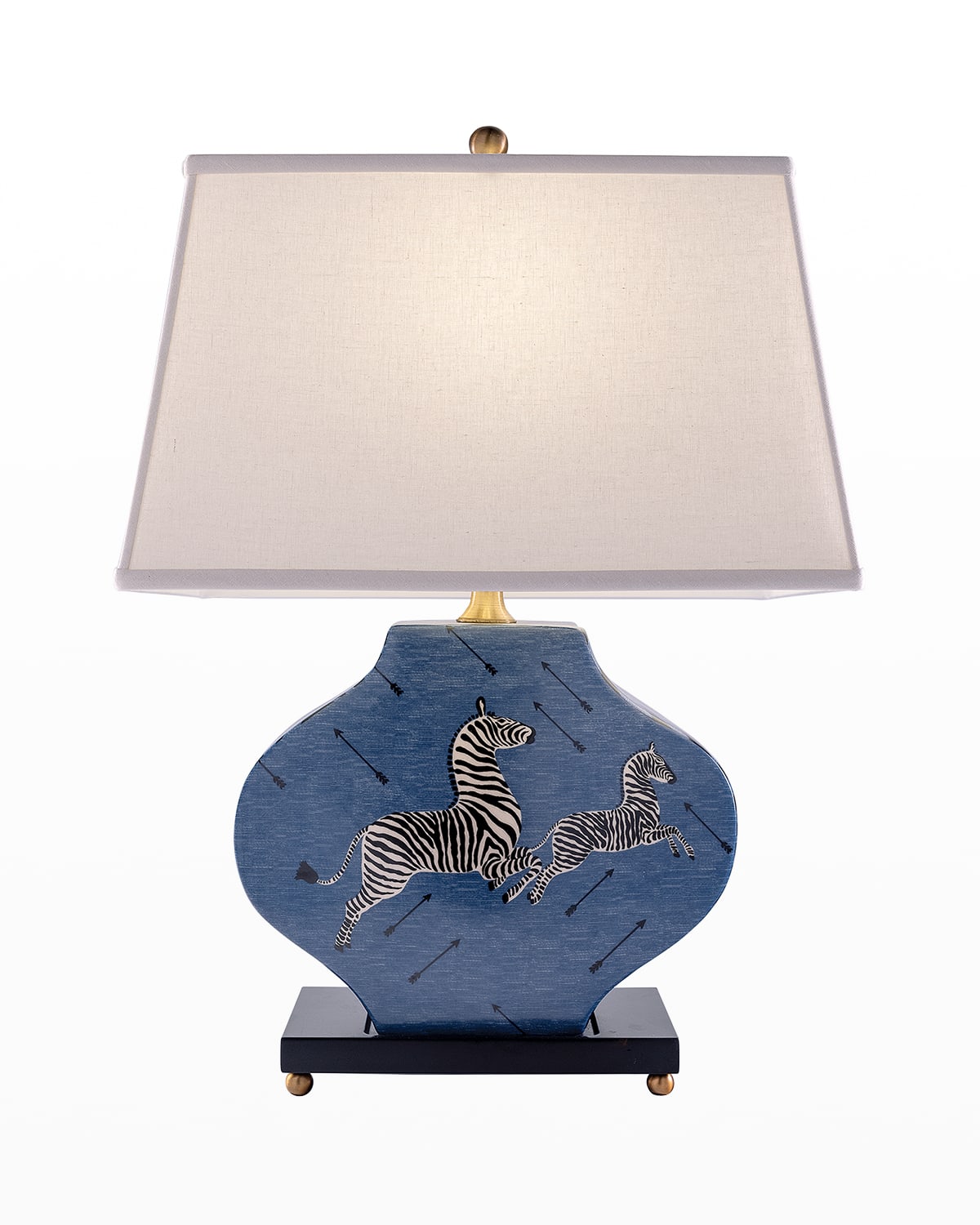 Port 68 Zebra Blue Lamp In Blue/white