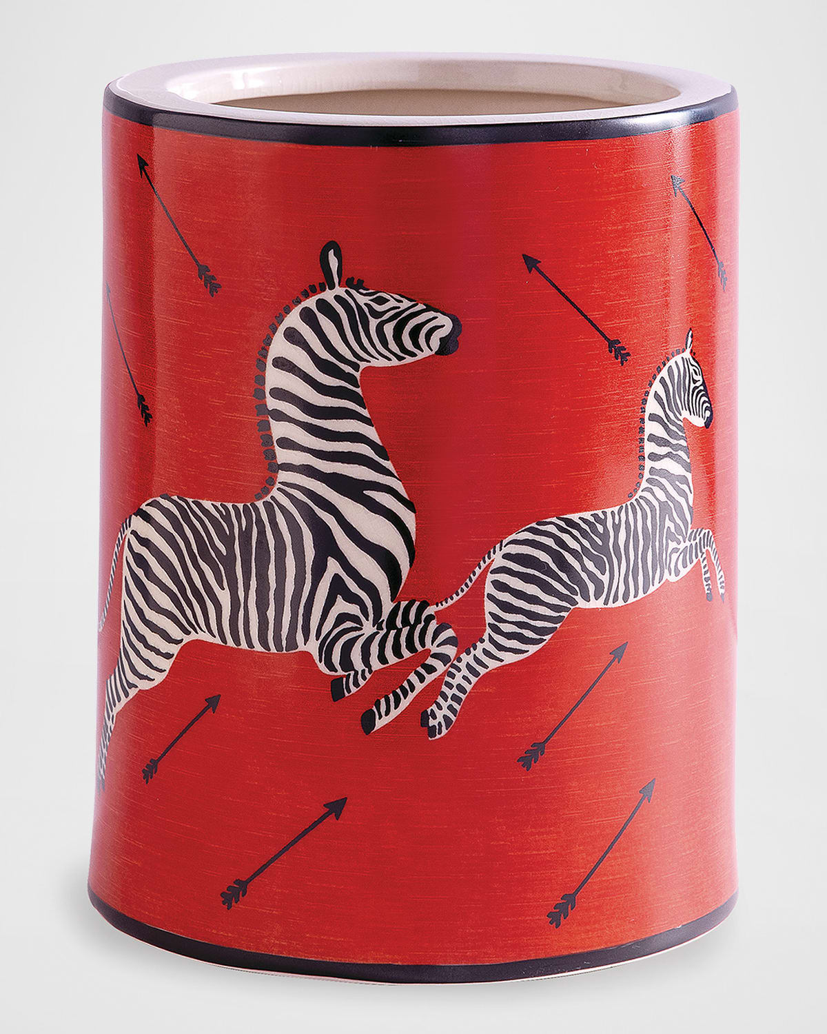 Port 68 Zebra Green Ice Bucket In Red