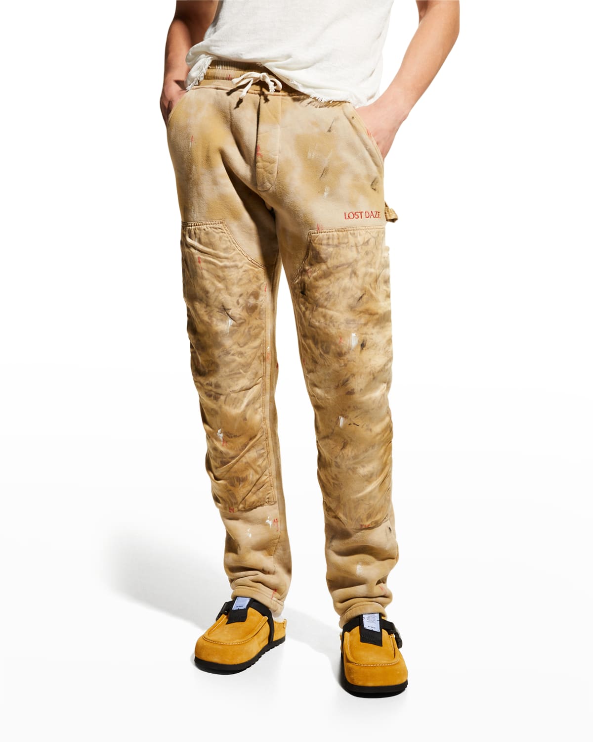 Lost Daze Men's Paint-Splatter Sweatpants