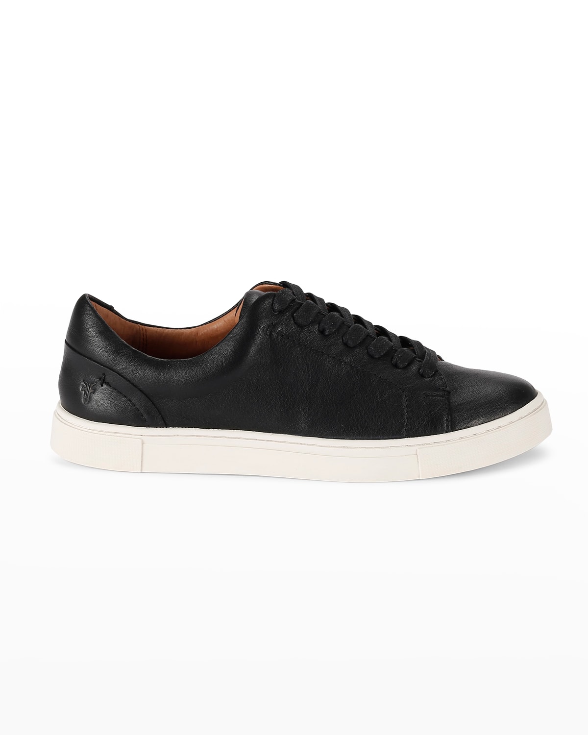 Frye Ivy Leather Low-top Sneakers In Black