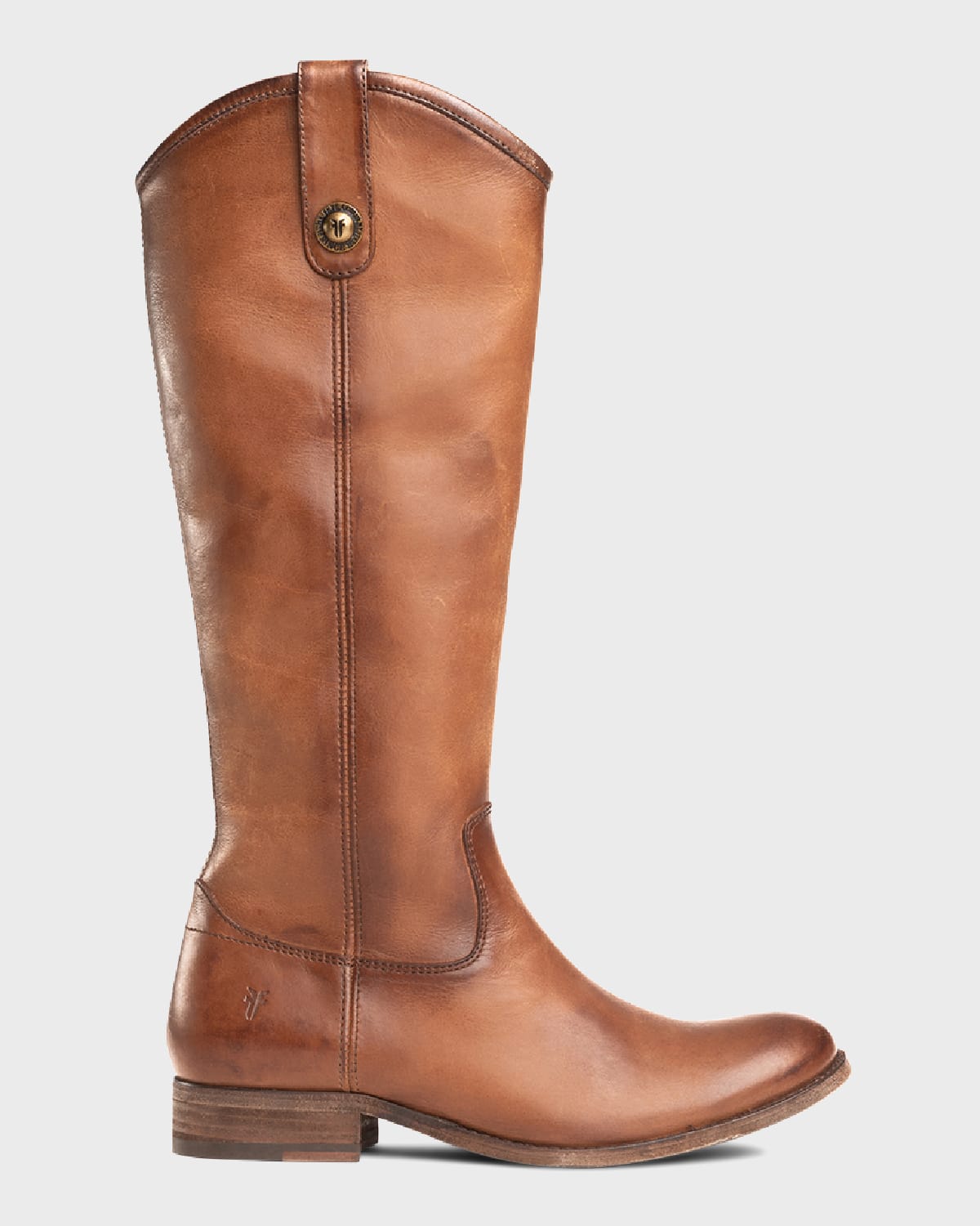 Frye Melissa Button Leather Tall Riding Boots In Cognac