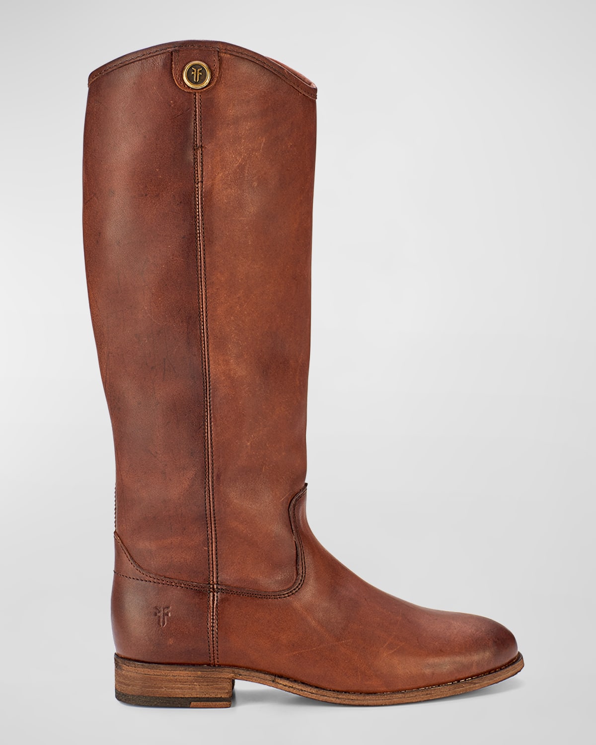 Frye Melissa Button 2 Leather Boots In Cognac