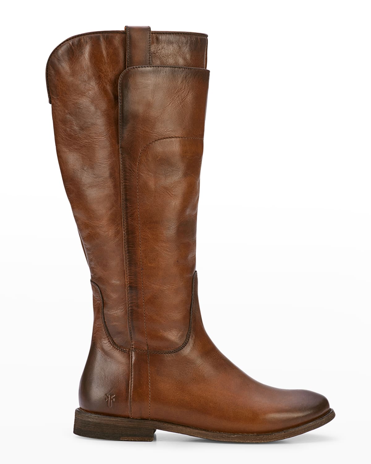 Shop Frye Paige Leather Tall Riding Boots In Cognac