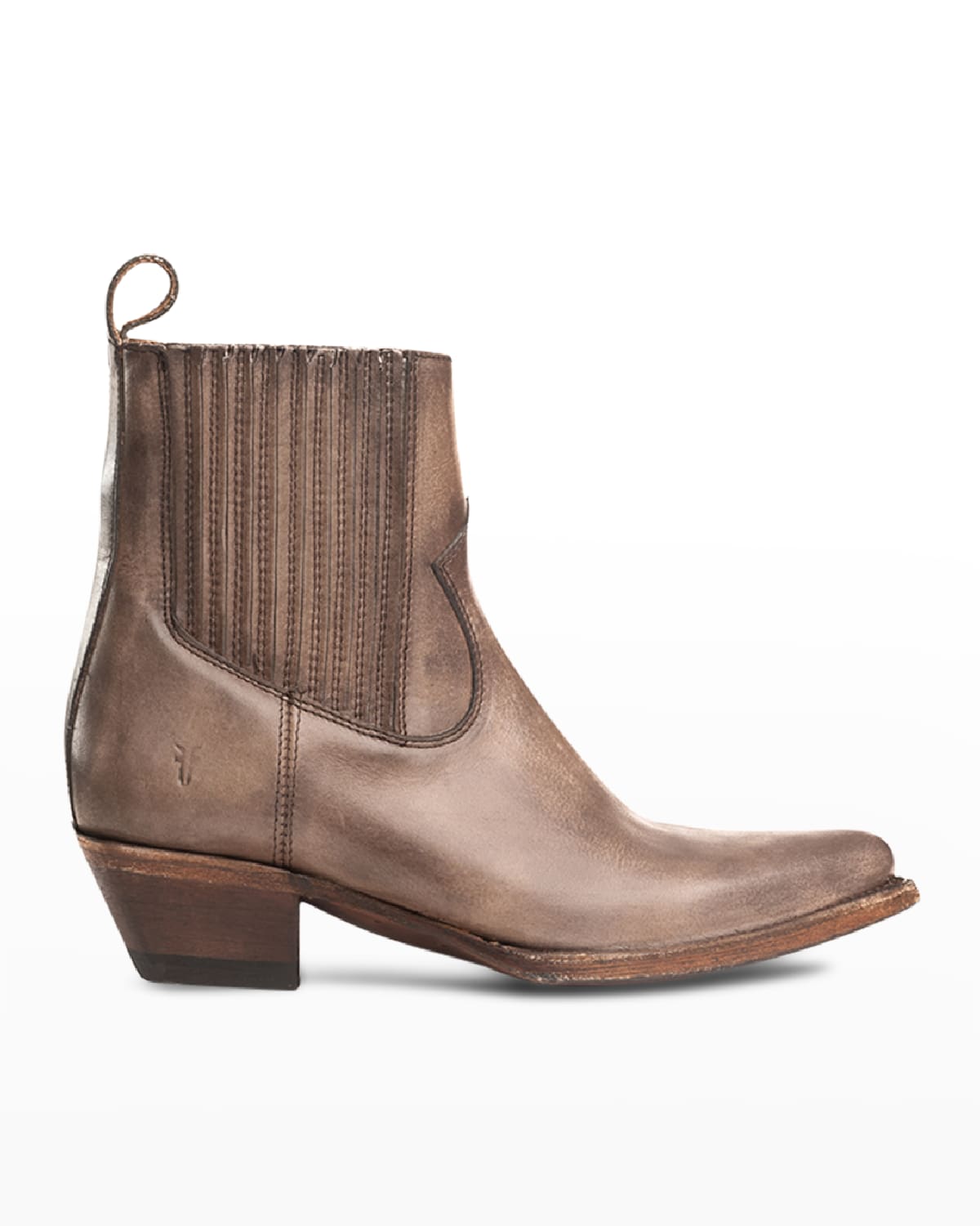 FRYE SACHA LEATHER WESTERN CHELSEA BOOTIES