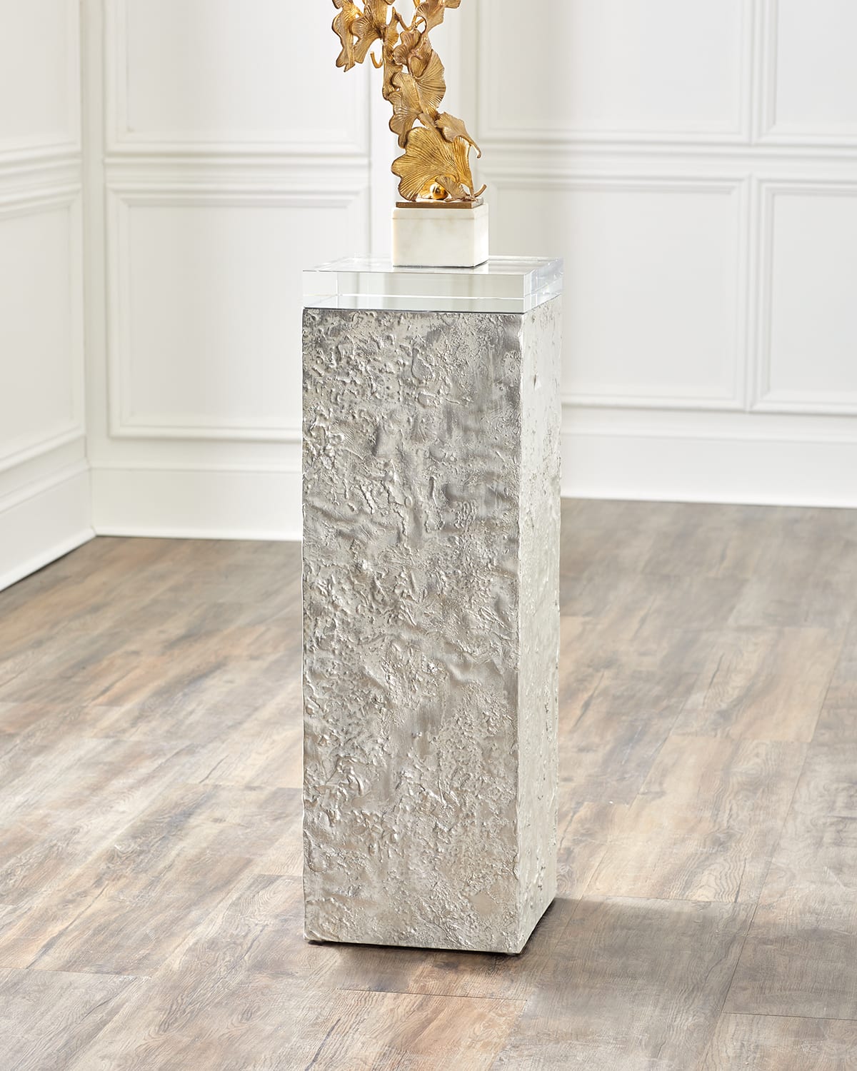 Shop John-richard Collection Solo Pedestal Iii In Gray