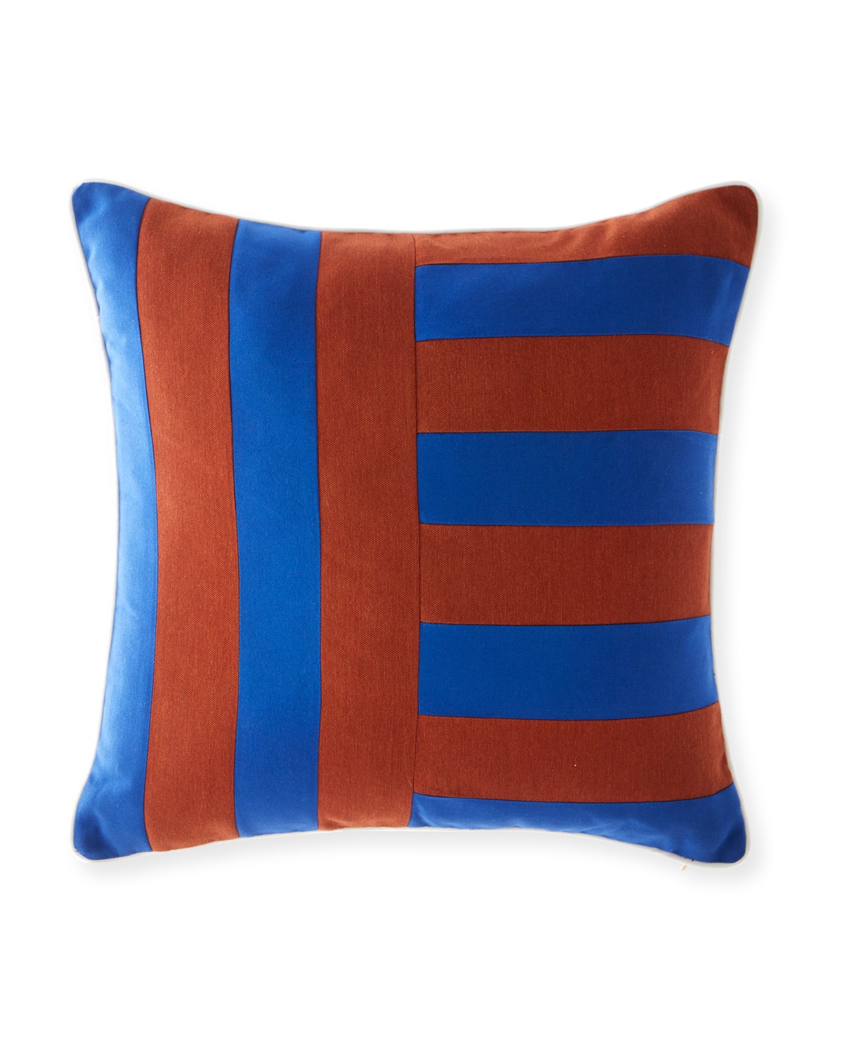 Eastern Accents Plage Striped Decorative Pillow In Admiral In Blue