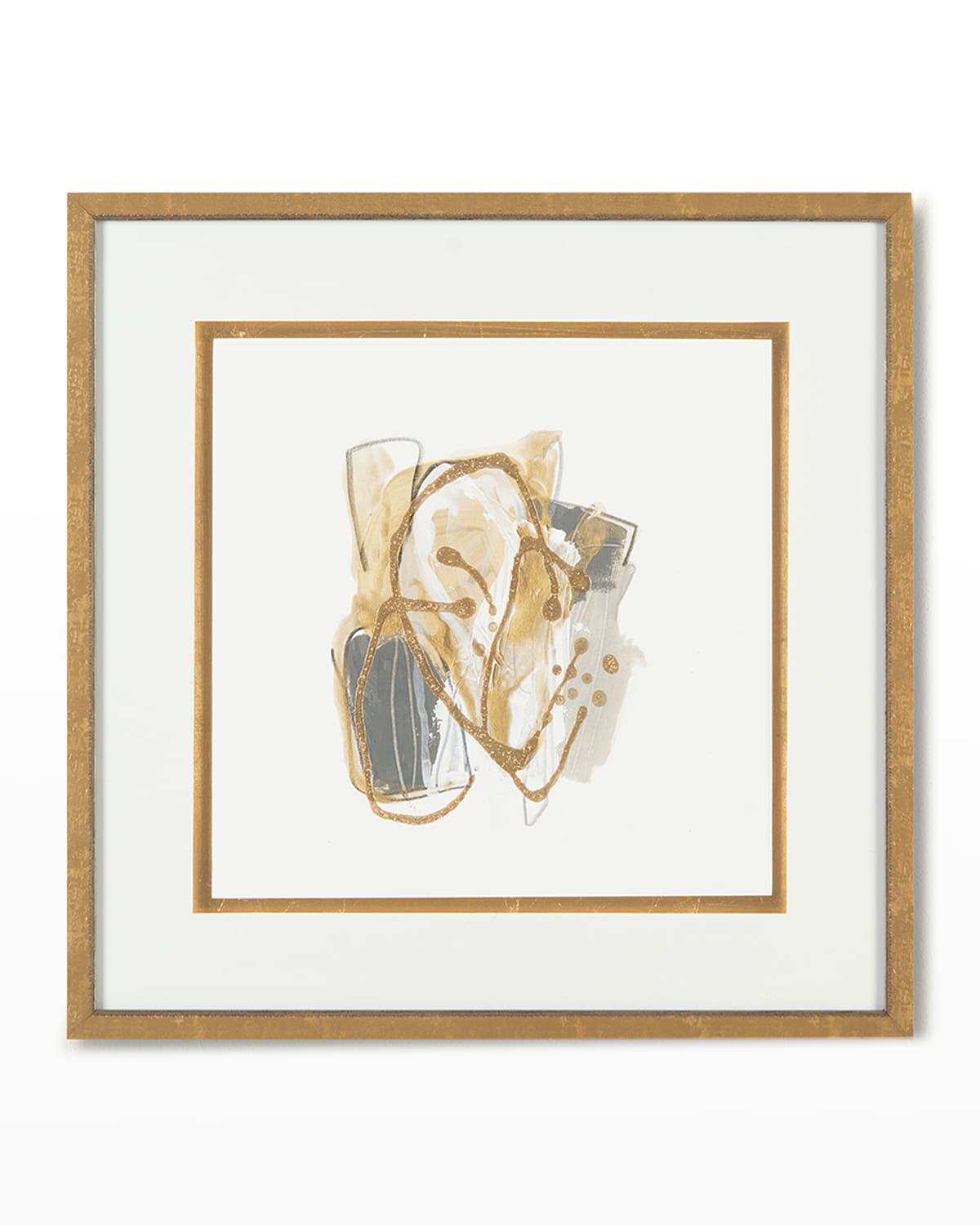 John-richard Collection Metallurgy Ii Giclee Art On Canvas In Gold