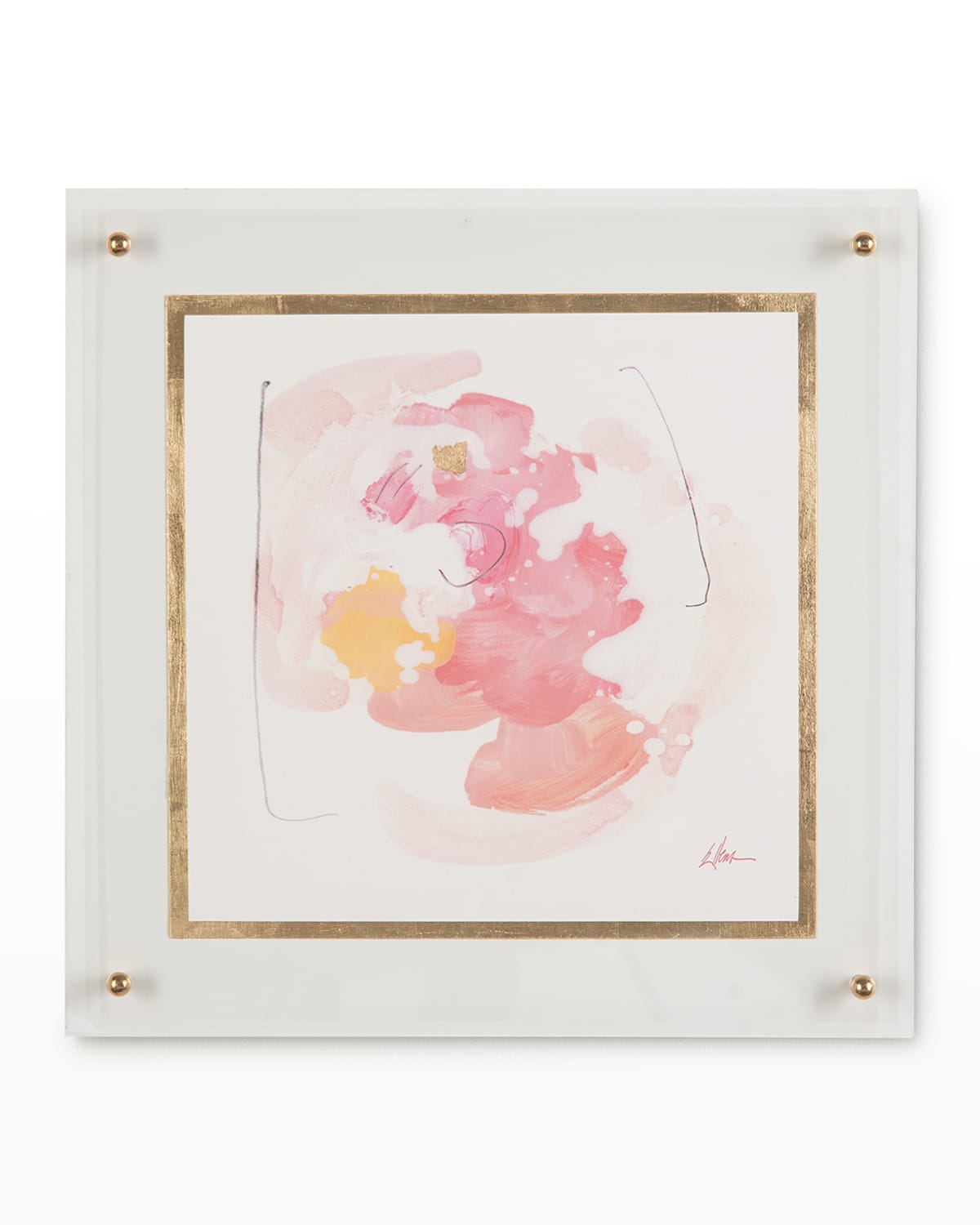 Shop John-richard Collection Spring Fling Ii Giclee Art On Canvas By Jackie Ellens In Pink