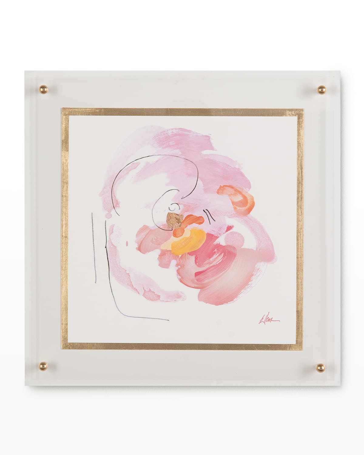 John-richard Collection Spring Fling I Giclee Art On Canvas By Jackie Ellens In Pink