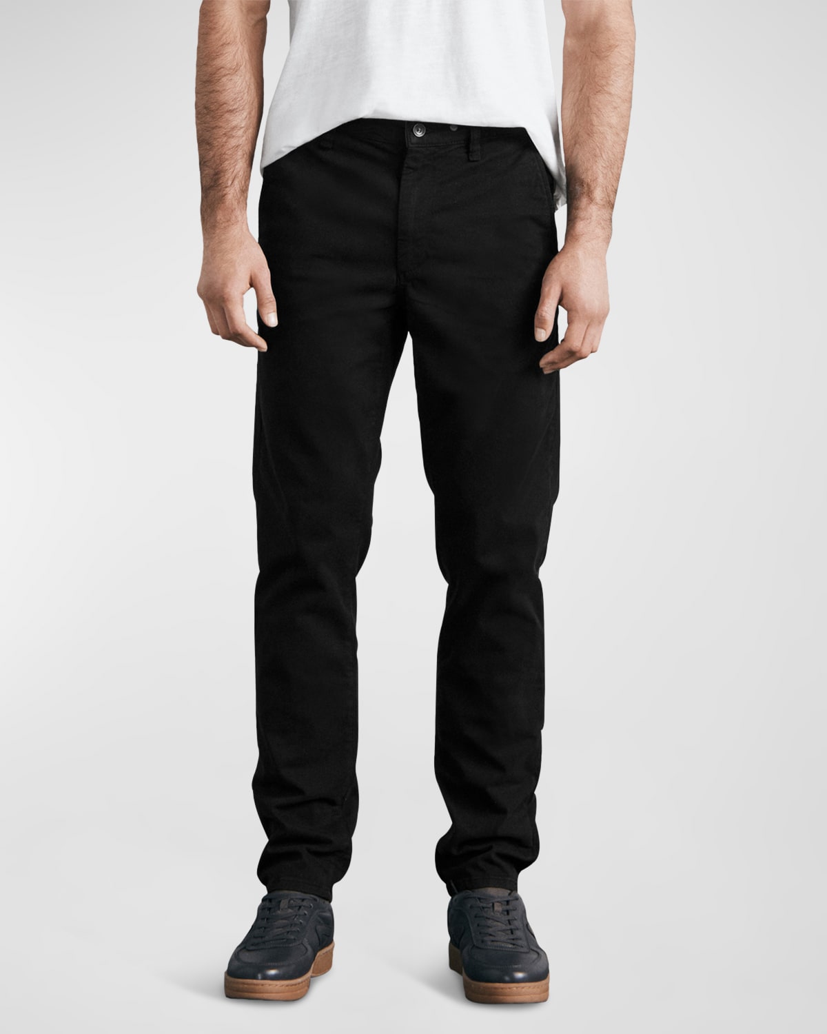 Rag & Bone Fit 2 Stretch Twill Chino Slim-fit Pants In Black