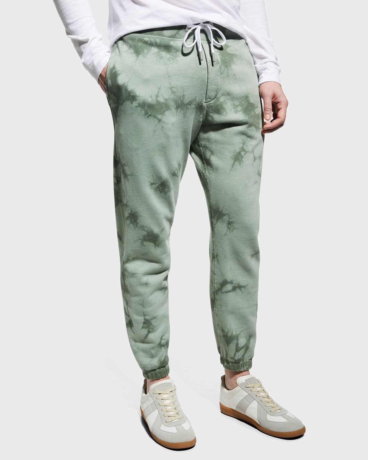 Shop Rag & Bone Men's City Tie-dye Jogger Pants In Ltdove