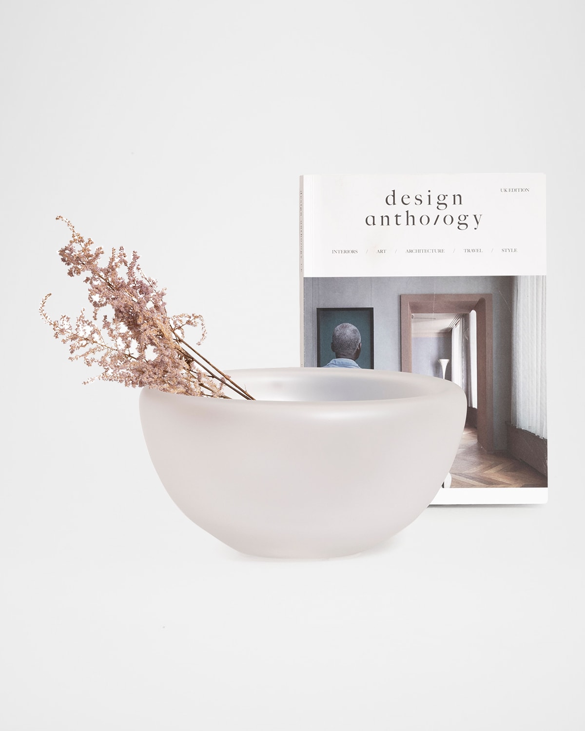 Kosta Boda Beans Clear Frosted Crystal Decorative Bowl In Clear