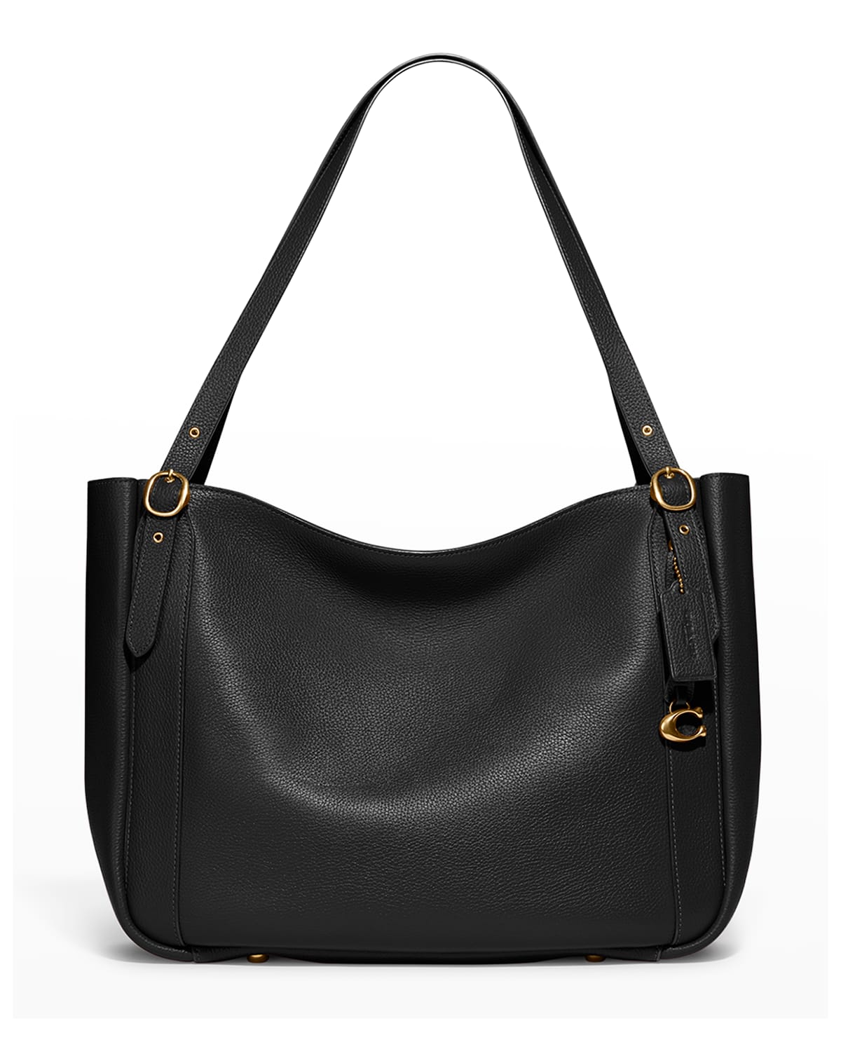 Coach Alana Pebbled Leather Tote Bag In V5black | ModeSens