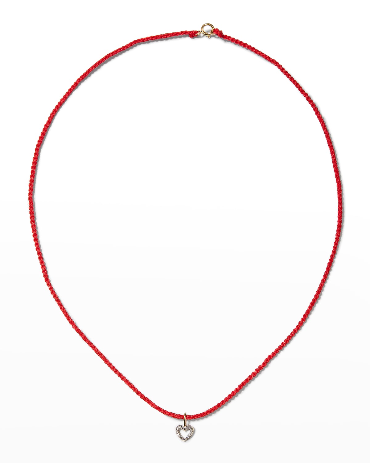 Pavé Open Heart Pendant Necklace