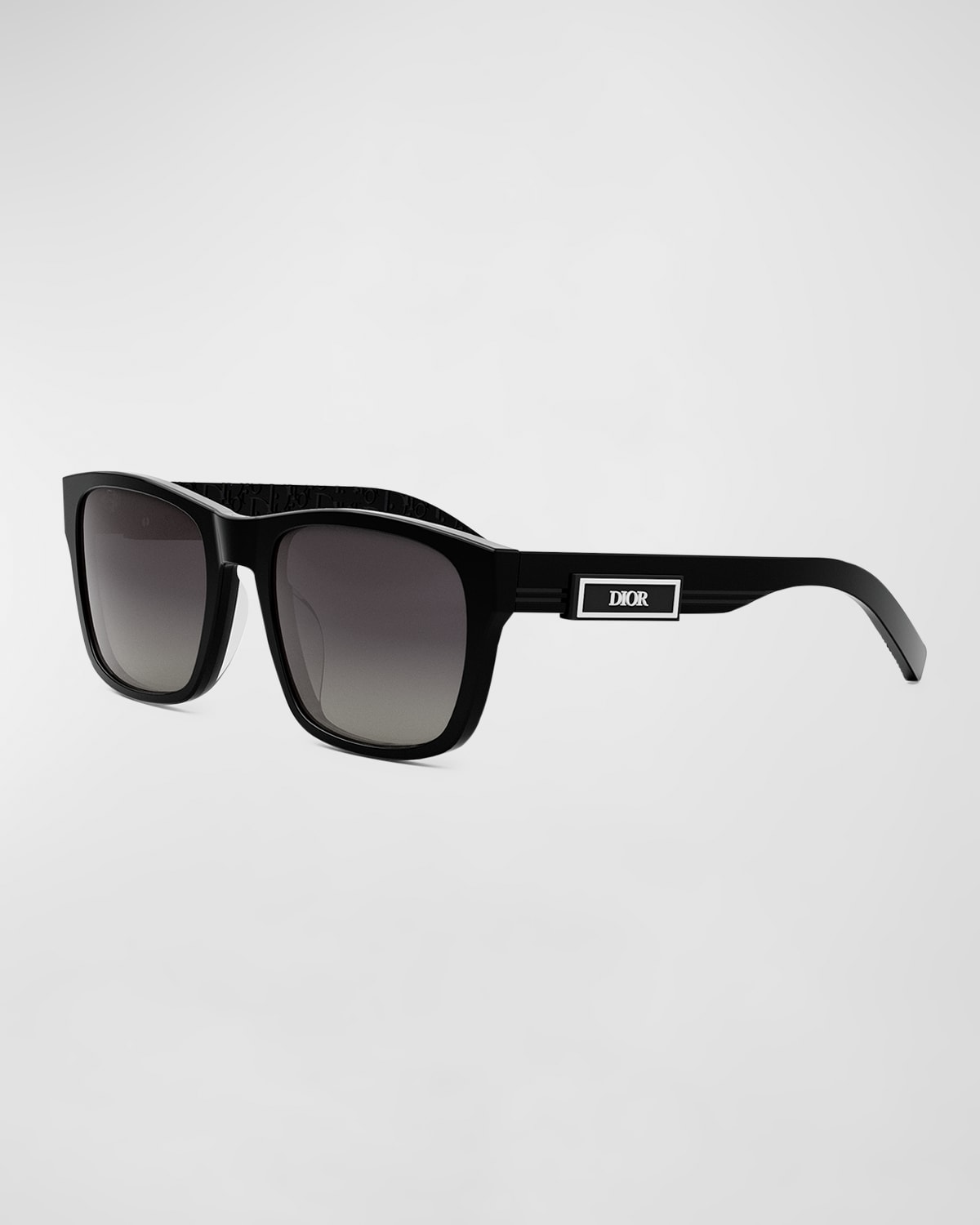 Dior B23 S2f Geometric Sunglasses, 58mm In Black/gray Gradient